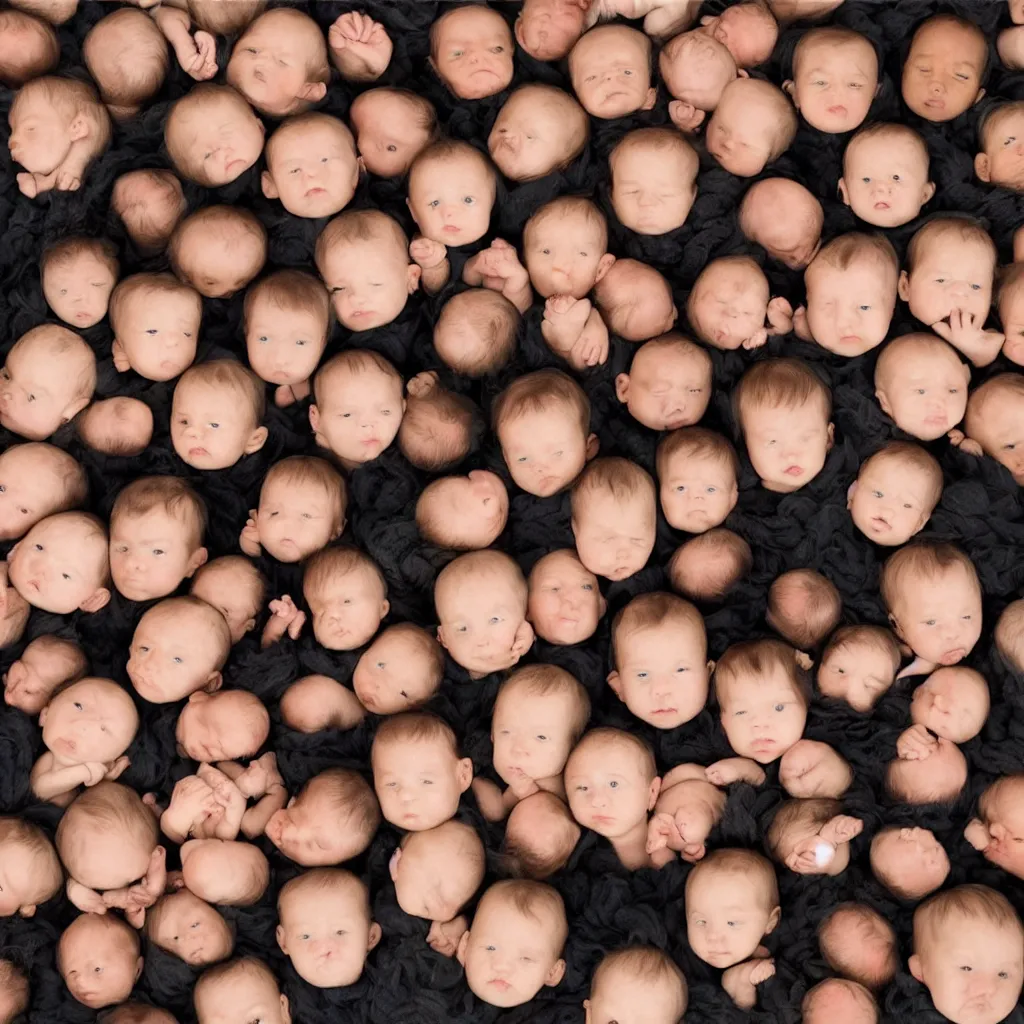 Image similar to tiny baby heads