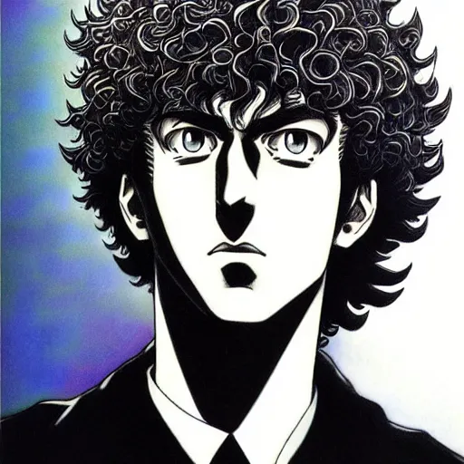 Image similar to Spike Spiegel by Kentaro Miura, Charachter Portrait,