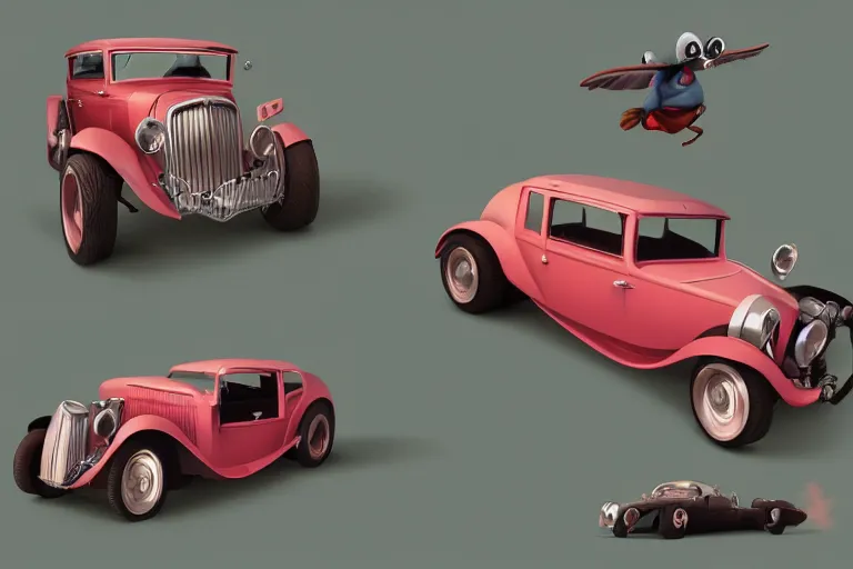 Prompt: a cartoony 1930 car, in the style of Rayman origins, michael ancel, Ruan Jia and Mandy Jurgens and Greg Rutkowski, trending on Artstation, award winning, unreal engine, octane render H 1024