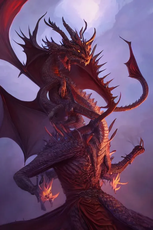 Prompt: epic dragon warlock character design, highly detailed, d & d, fantasy, highly detailed, digital painting, trending on artstation, concept art, sharp focus, illustration, global illumination, ray tracing, realistic shaded, art by artgerm and greg rutkowski and fuji choko and viktoria gavrilenko and hoang lap