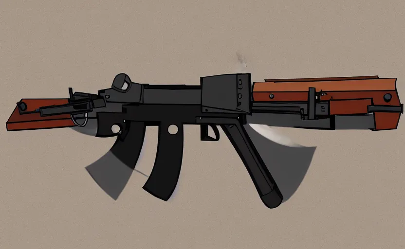 Prompt: animal crossing ak - 4 7