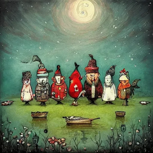 Image similar to a painting by alexander jansson