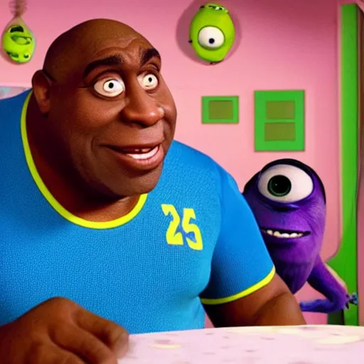 Prompt: magic johnson in monsters inc