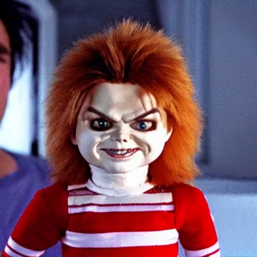 Prompt: Michael Jackson as Chucky the killer doll from the movie Child's Play