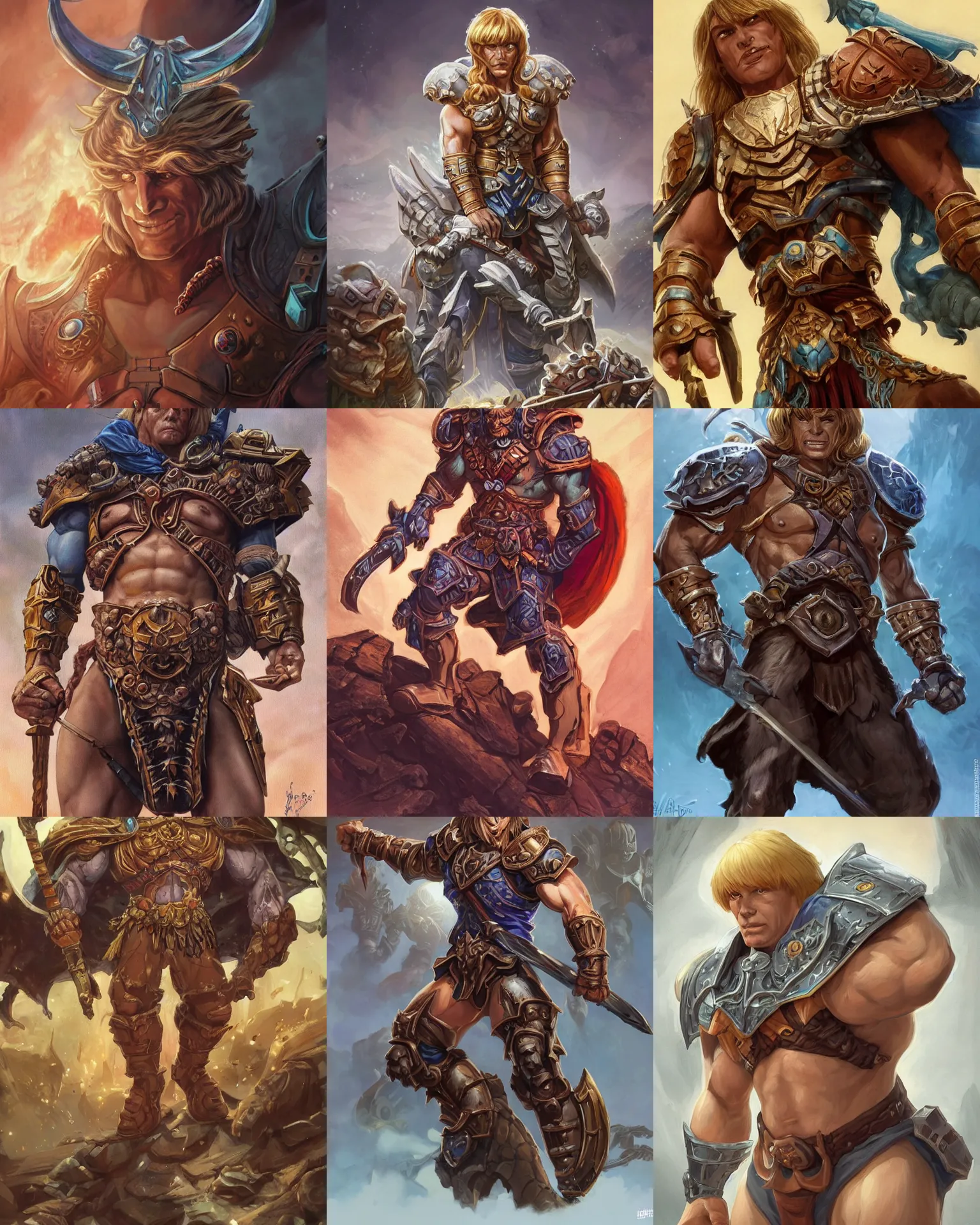 Prompt: He-Man!!!!!, closeup, D&D, sci fi,fantasy, intricate,with german iron cross on chest armor ,elegant, loin cloth ,highly detailed, oill painting, artstation, concept art, matte, sharp focus, illustration, hearthstone, art by Artgerm and Greg Rutkowski and Alphonse Mucha