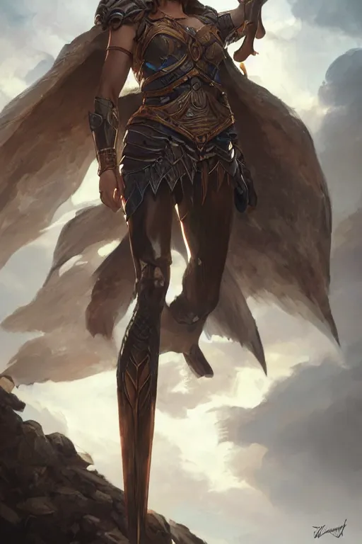 Image similar to amazon valkyrie athena, d & d, fantasy, portrait, highly detailed, headshot, digital painting, trending on artstation, concept art, sharp focus, illustration, art by artgerm and greg rutkowski and magali villeneuve