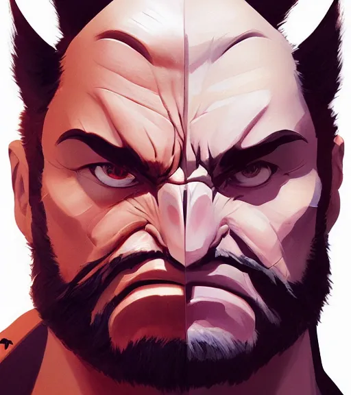 Prompt: face icon stylized minimalist wolverine, loftis, cory behance hd by jesper ejsing, by rhads, makoto shinkai and lois van baarle, ilya kuvshinov, rossdraws global illumination