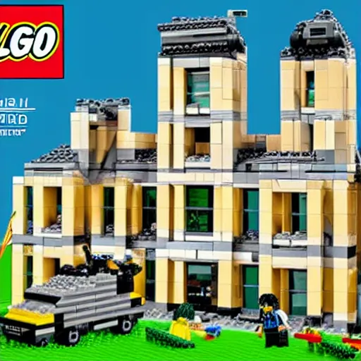 Image similar to mar - a - lago fbi raid lego set