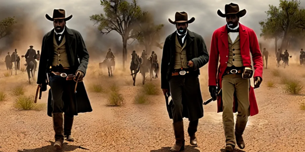 Image similar to Django unchained in Macdonald's