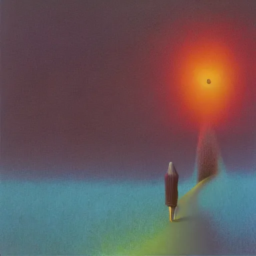 Image similar to Lisa Frank. Zdzisław Beksiński.