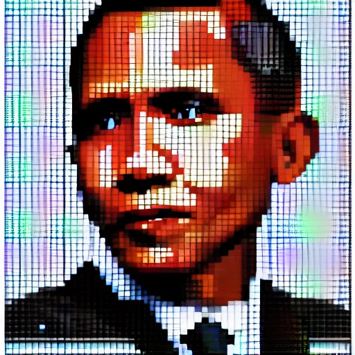 portrait of barack obama, pixel art, colorful, | Stable Diffusion | OpenArt