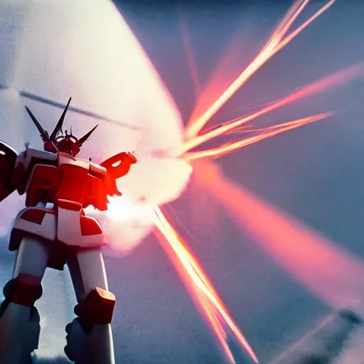 Image similar to gundam as dutch windmill in gundam, gundam is windmill shaped, dutch windmill gundam, in gears of war, splash art, movie still, cinematic lighting, ray tracing, octane render, long lens, shallow depth of field, bokeh, anamorphic lens flare, 8 k, hyper detailed, 3 5 mm film grain