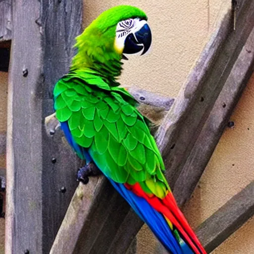 Prompt: a parrot pirate