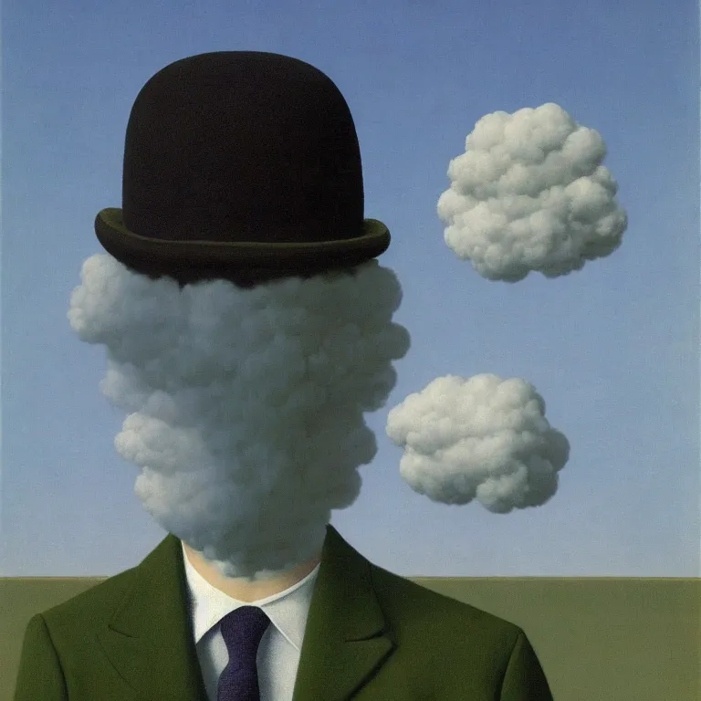 Headless Man with Surreal Floating Hat Stock Image - Image of white, copy:  109395101
