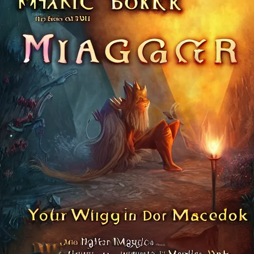 Image similar to cover of magic book written by sorcerer, highly detailed, 4 k