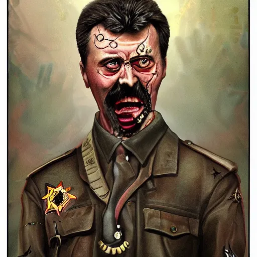 Image similar to igor ivanovich strelkov became a bloody ugly lovecraftian degenerate abomination, photo - realistic, color image, 2 k, highly detailed, bodyhorror, occult art