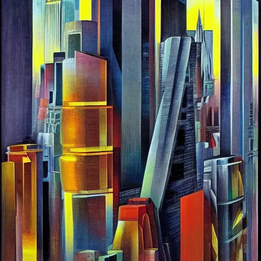 Image similar to new york, futurism, detailed, sharp