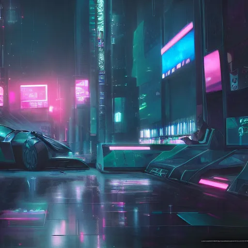 Image similar to desktop wallpaper, cyberpunk, pastel, videogame, concept art