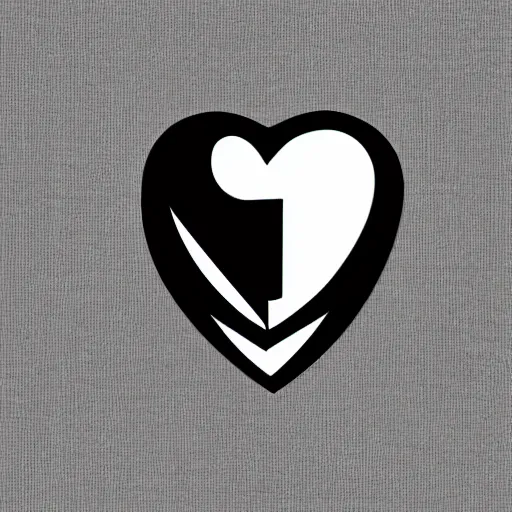 Prompt: cut crystal heart logo