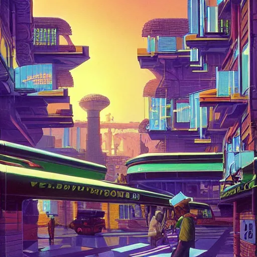 Prompt: art by syd mead, evgeny lushpin, paul lehr, james gurney, m. c. escher, beksinski, lisa frank, arthur adams