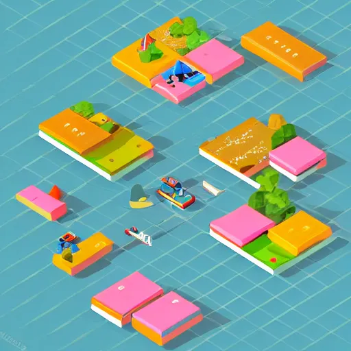 Image similar to cute isometric