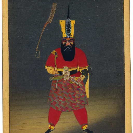 Prompt: persian samurai, 1 9 th century