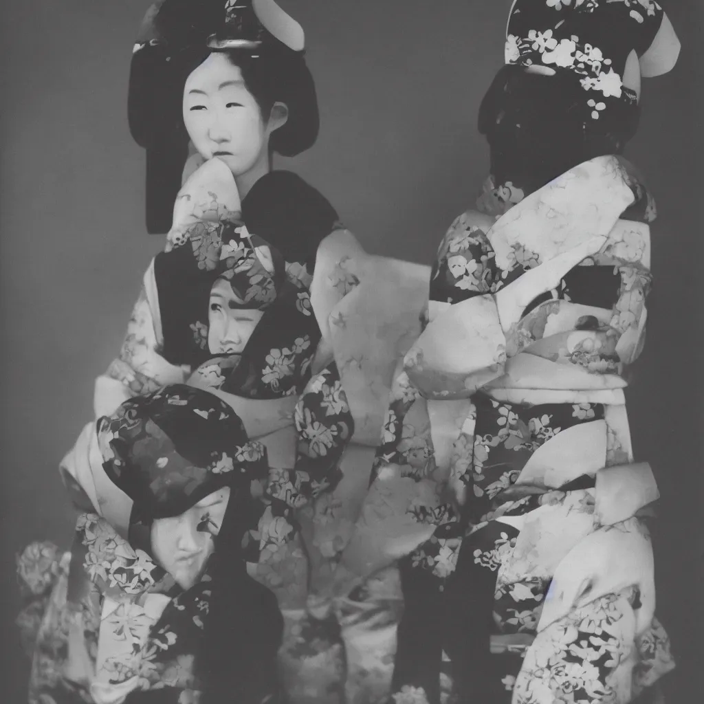 Image similar to Portrait Photograph of a Japanese Geisha Kodak Infrared Film