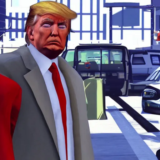 Prompt: donald trump in gta