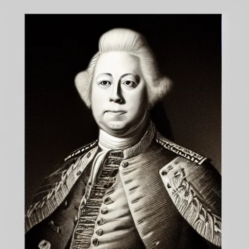 Image similar to king george iii, realistic, colorized, cinematic lighting, portrait