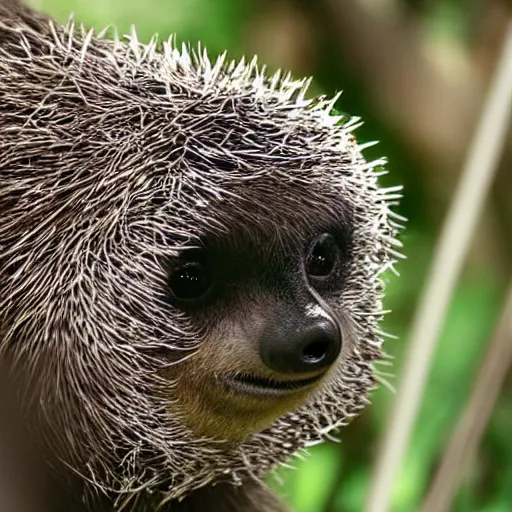 Prompt: porcupine sloth
