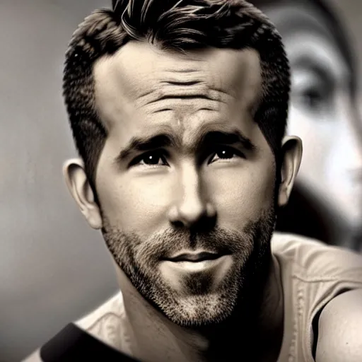 Image similar to ryan reynolds morphed with a pickle