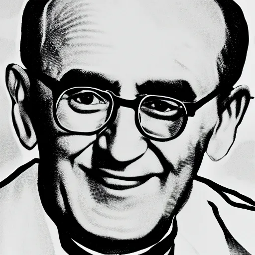 Image similar to archbishop romero in rotoscope