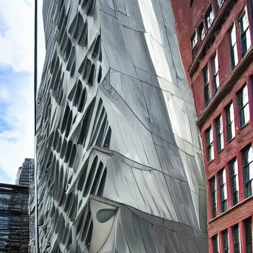 Image similar to the coolest building in new york, architecture