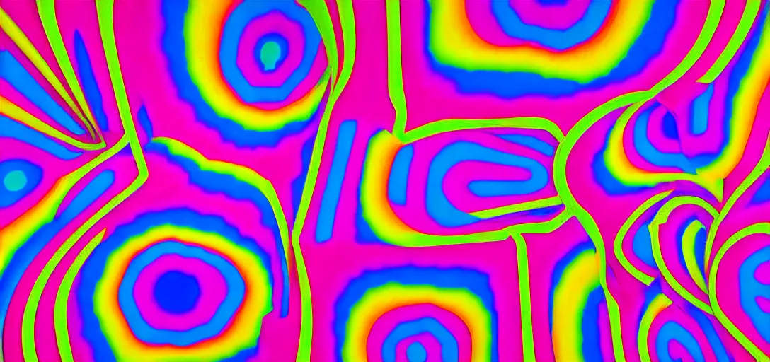 Prompt: abstraction background happy birthday psychedelic 3 d visuals