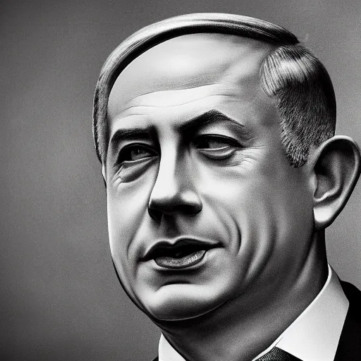 Image similar to benjamin netanyahu picture, photorealistic, detailed, photograph