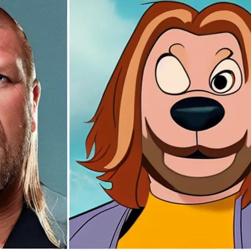 Image similar to Triple H as a Disney character