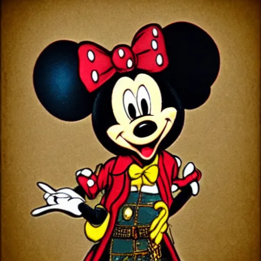 Prompt: steampunk Micky mouse