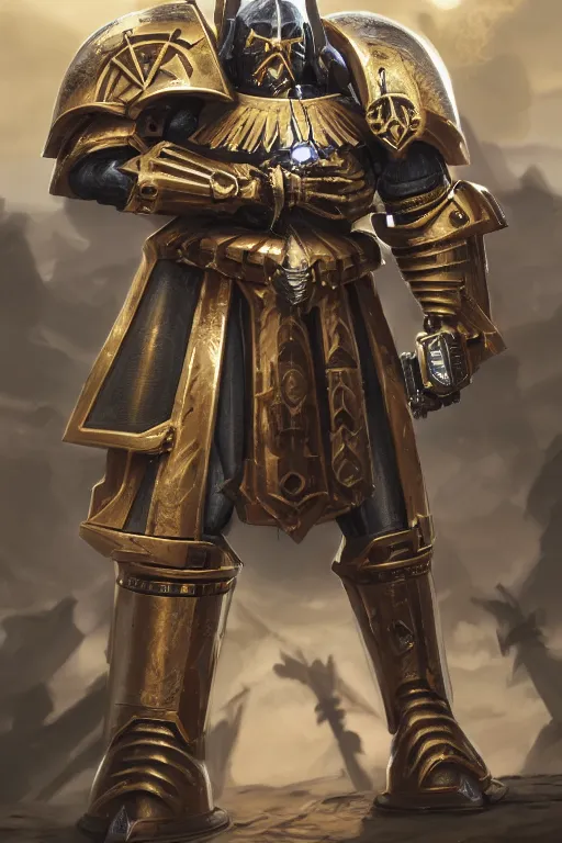 Image similar to armor portrait heros warhammer 4 0 k horus heresy fanart - the primarchs emperor by johannes helgeson animated with vfx concept artist & illustrator global illumination ray tracing hdr fanart arstation zbrush central hardmesh 8 k octane renderer comics stylized