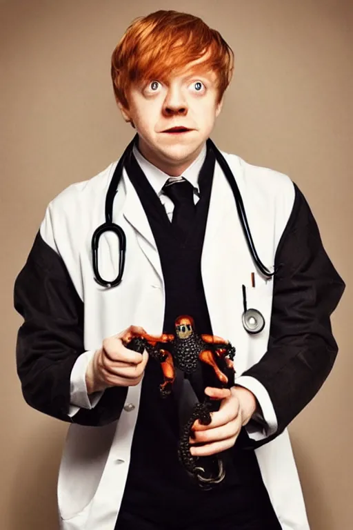 Image similar to Rupert Grint as Dr. Octopus