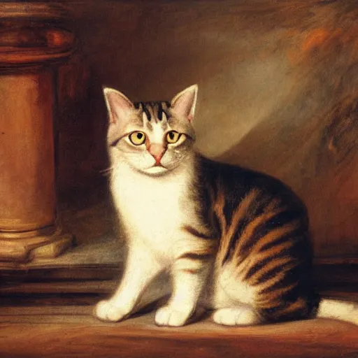 Prompt: cat by william turner