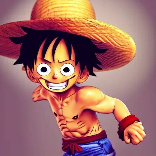 Image similar to luffy, highly detailed, pixar style, artstation, soft light, sharp focus, illustration, concept art