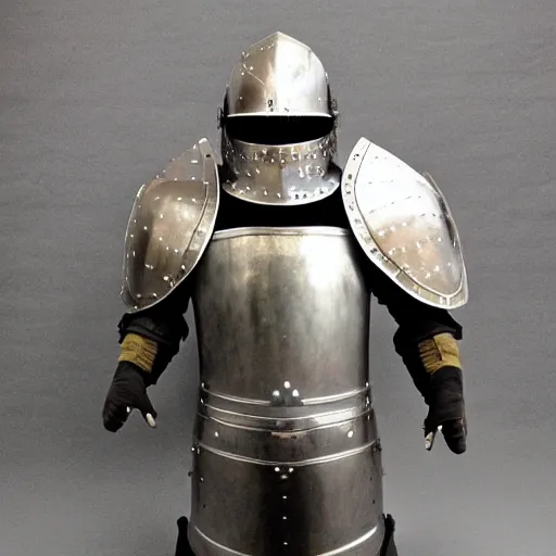 Image similar to Socialist realism full plate armour knight