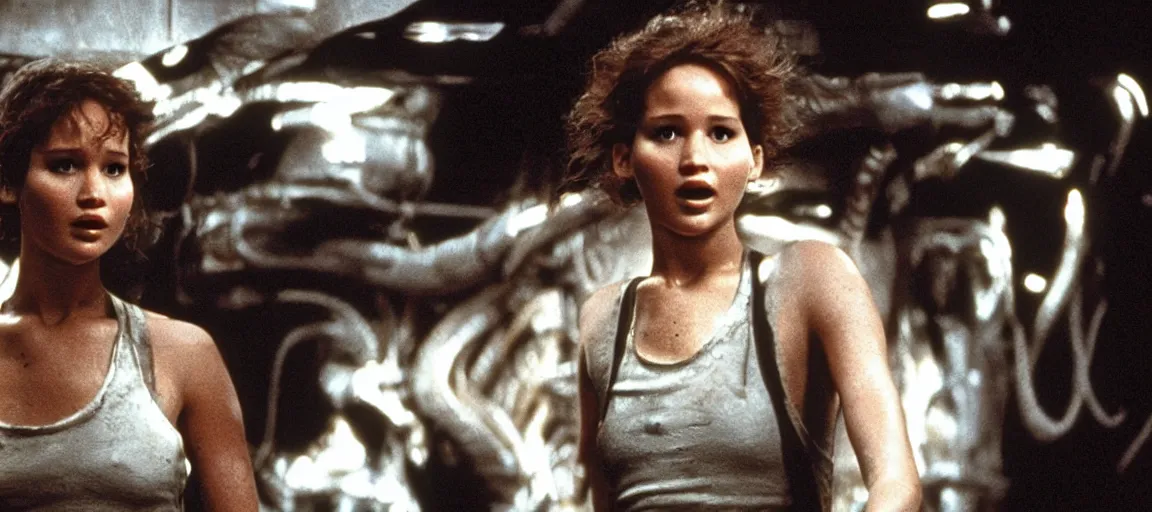 Image similar to jennifer lawrence as ripley in alien ( 1 9 7 9 )