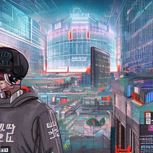 Prompt: 2 0 7 7 seoul, gwanghwamun, cyberfunk