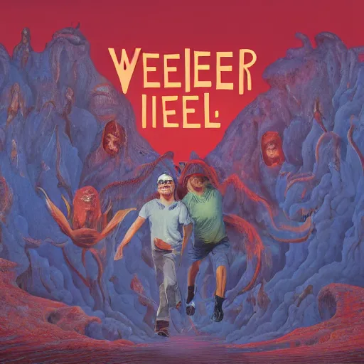 Prompt: Weezer album cover in Hell