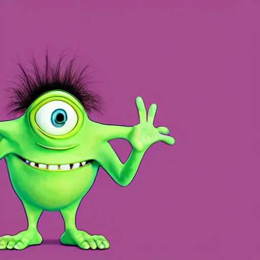 Image similar to biblically accurate mike wazowski