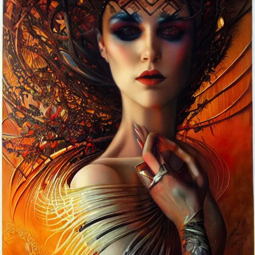 Prompt: the queen of fashion, by Karol Bak