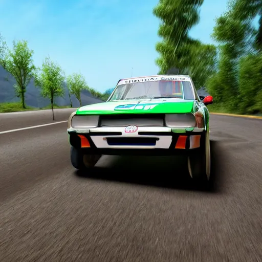 Prompt: screenshot of sega rally by sega ultra detailed photorealistic unreal engine 4 k