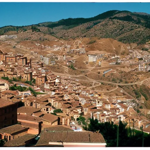 Prompt: Teruel city in 1989, Korean style