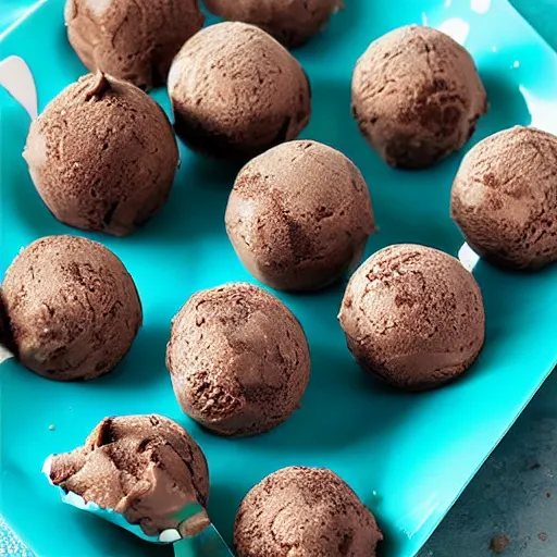 Image similar to fudge cookie ice cream balls